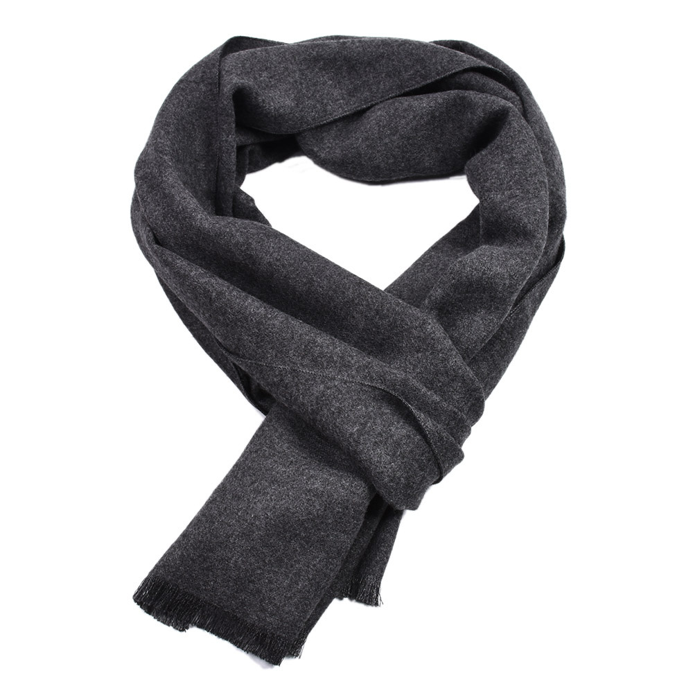 Muffler Men Wool - Jednokolorowy szalik z kaszmiru Zimowy ciepły