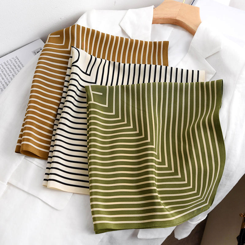 Silk Tie Striped - Nadruk w paski 100% jedwabna szyja