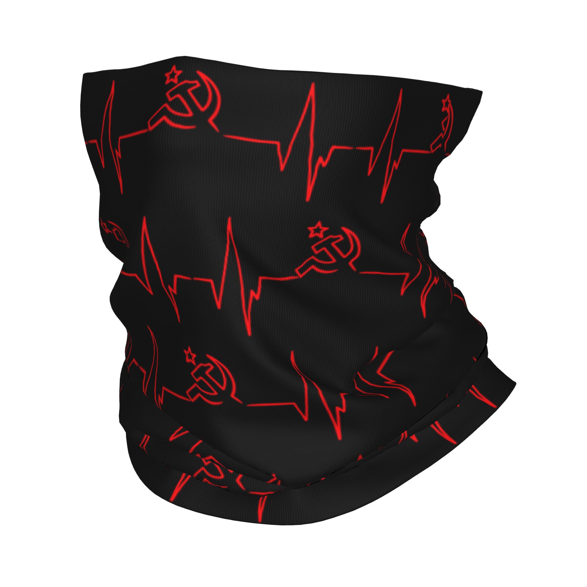 Neck Warmer Tube - Chusta na szyję z motywem serca,