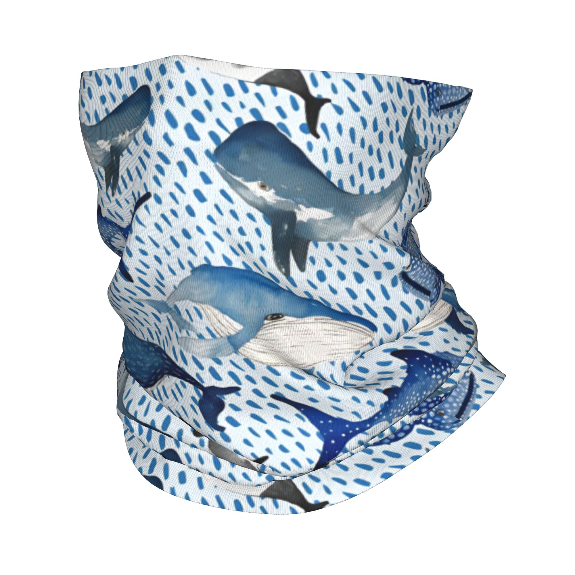 Neck Warmer Tube - Opaska na głowę z motywem niebieskiego