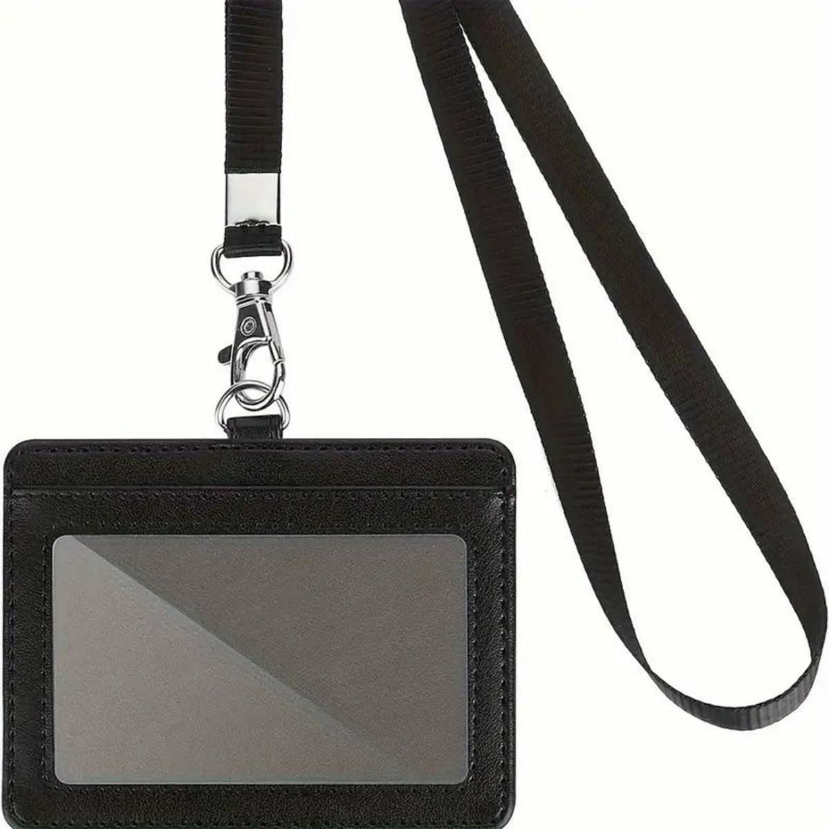 Lanyard Badge Holder - 1-częściowy poziomy uchwyt na identyfikator ze