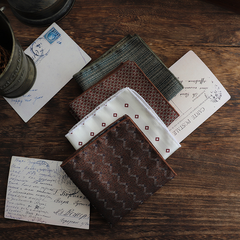 Pocket Square Set - 23cm nowa luksusowa wiosna męska poszetka
