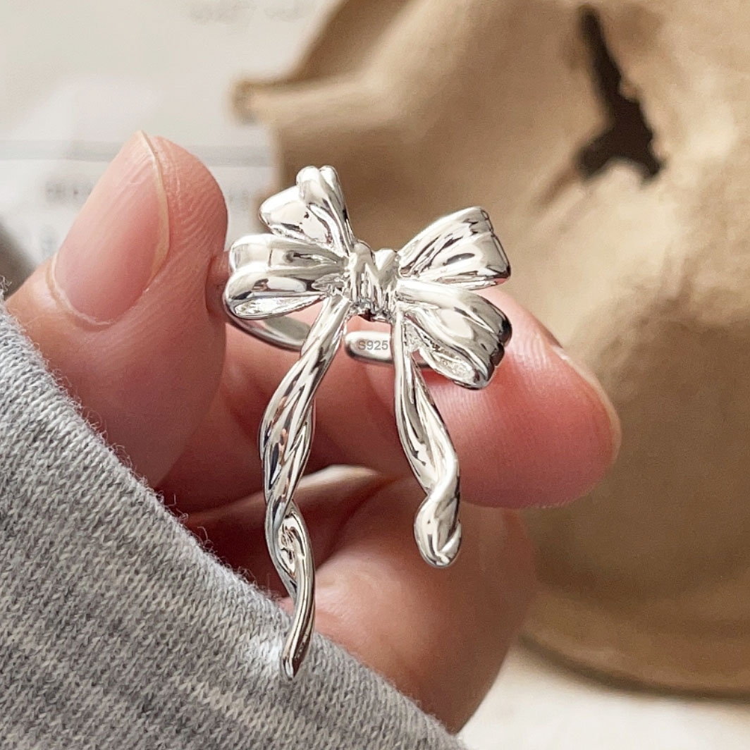 Tie Clip Silver - Pierścionki damskie ze srebra próby 925,
