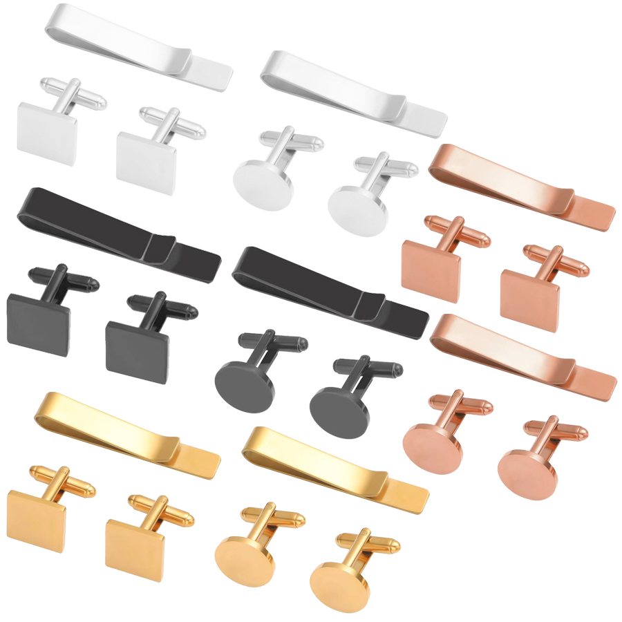 Tie Bar Set Gift - Freeteeme nowe modne spinki do mankietów
