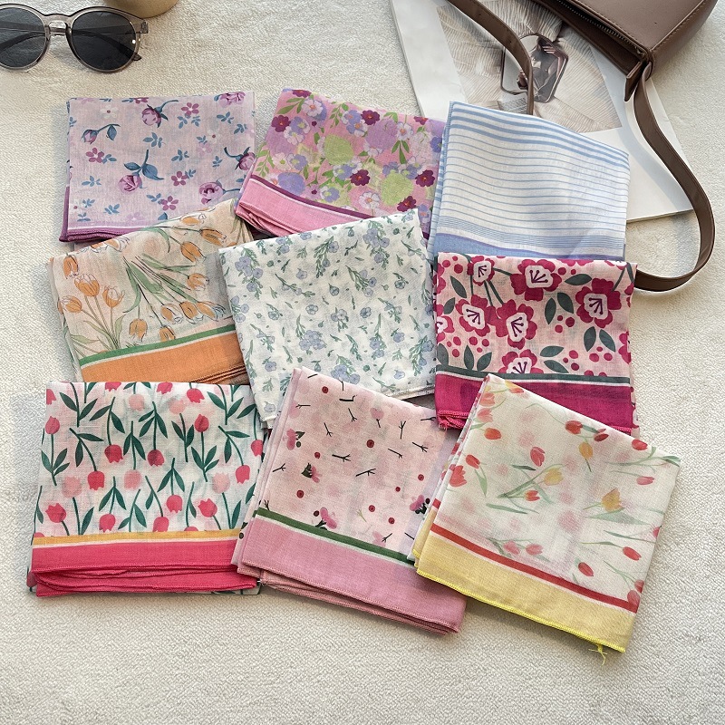 Bandana Cotton - 58cm Nowa Bandana Projektant Bawełniana Kwadratowa