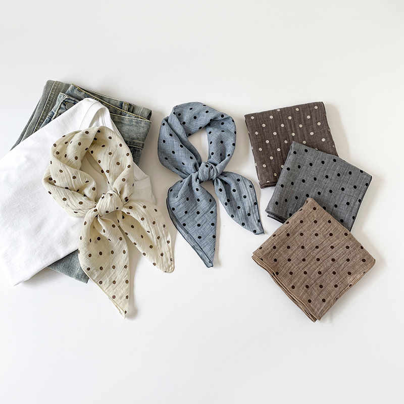 Bandana Cotton - Nowa, jednokolorowa kwadratowa chusta damska z