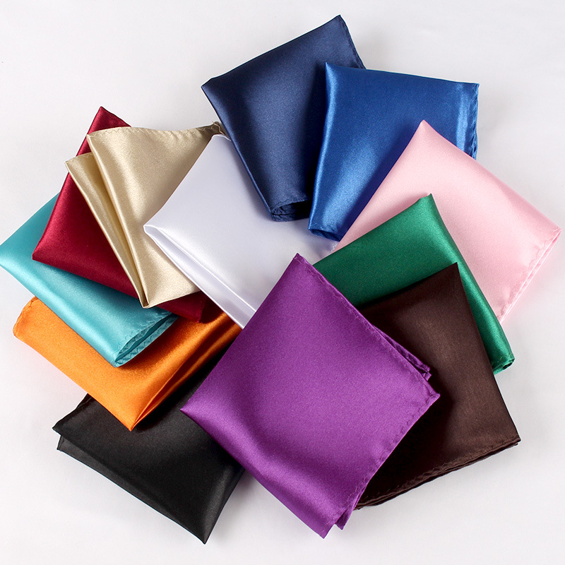 Pocket Square Set - Satynowa chusteczka dla mężczyzn Candy Color