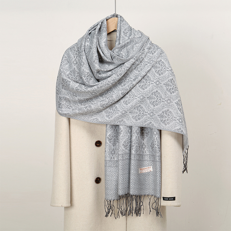 Woven Scarf Blanket - 2024 Luksusowy gruby szalik kaszmirowy dla