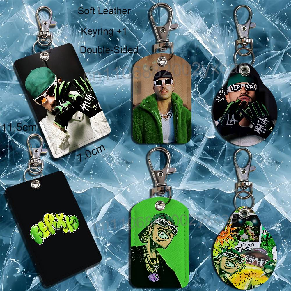 Lanyard Badge Holder - FERXXO VOL X Sagrado Feid Skórzany