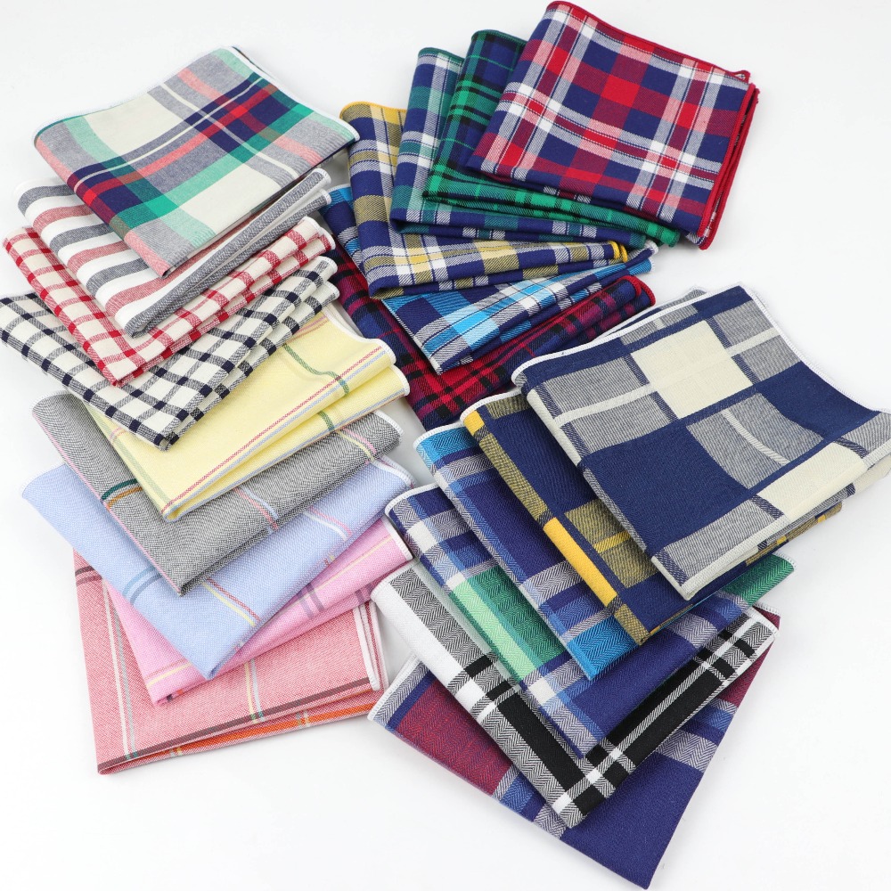 Handkerchief Cotton Men - Męskie bawełniane chusteczki tkane kolorowe nadruki