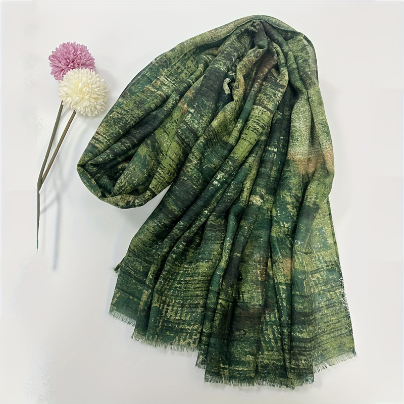 Pashmina Wrap Large - Luksusowy szalik markowy bawełna Retro szal