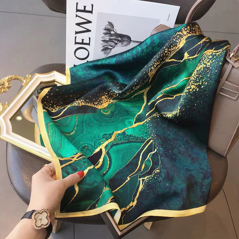 Scarf Silk Square - 70x70cm szalik damski jedwabne uczucie włosów