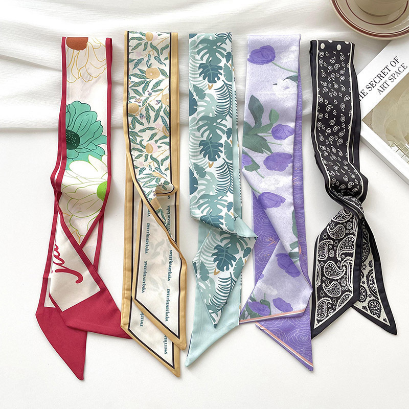 Ascot Neck Scarf - Nowy luksusowy model marki mały jedwabny