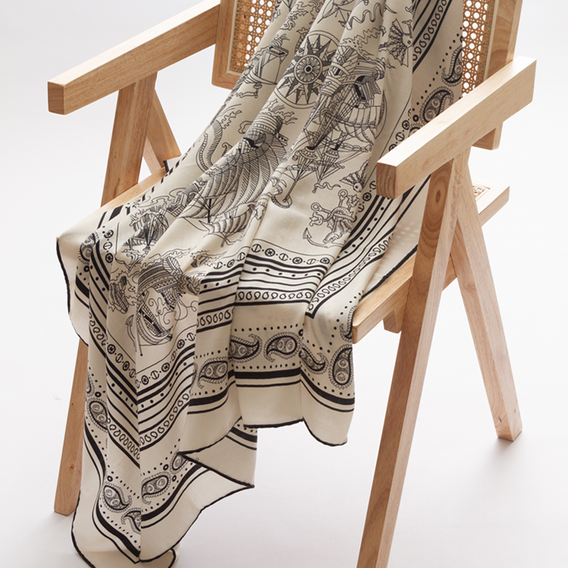 Pashmina Wrap Large - Wełniana Jedwabna Apaszka Damska Duże Szale