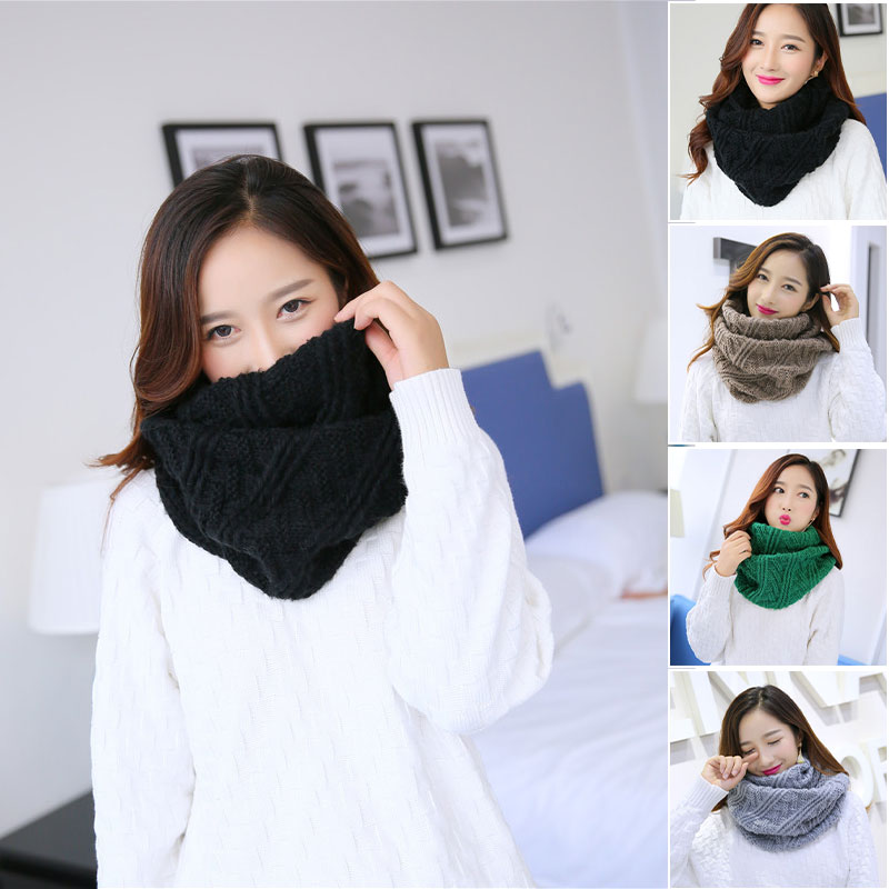 Infinity Scarf Knit - Unisex Winter Soft Chunky Knit Circle