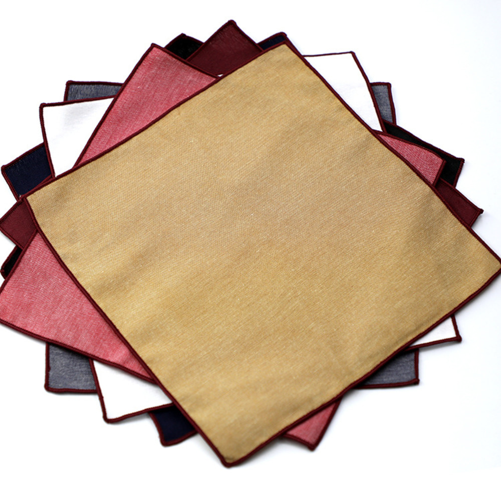 Solidne paski brązowa poszetka – Handkerchief Cotton Men recenzja i cena
