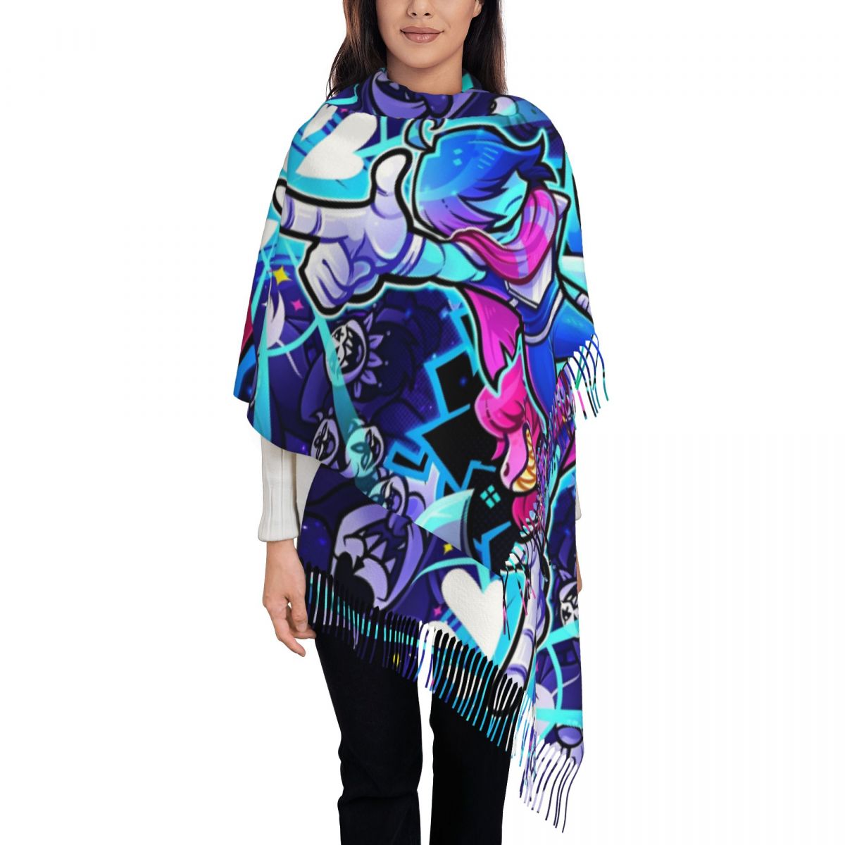 Szal Deltarunes Damski Zimowy  – Pashmina Wrap Large recenzja i cena