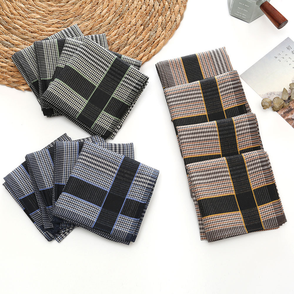 3/6/12 szt. Męskie chusteczki  – Handkerchief Cotton Men recenzja i cena