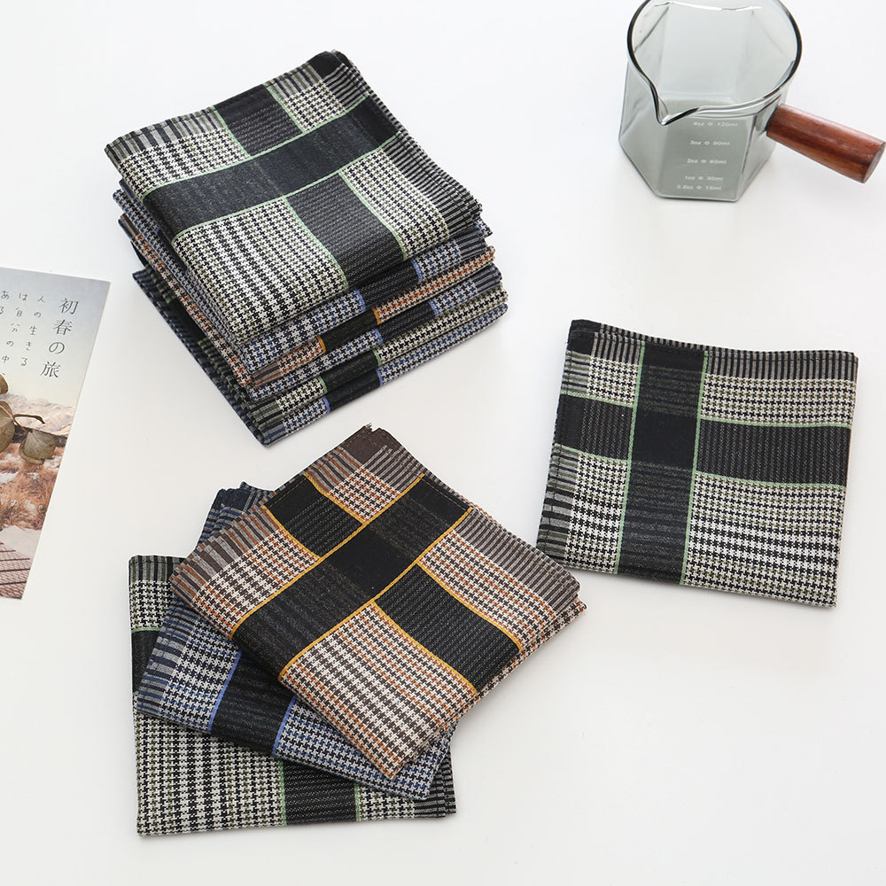 3/6/12 szt. Męskie chusteczki  – Handkerchief Cotton Men recenzja i cena
