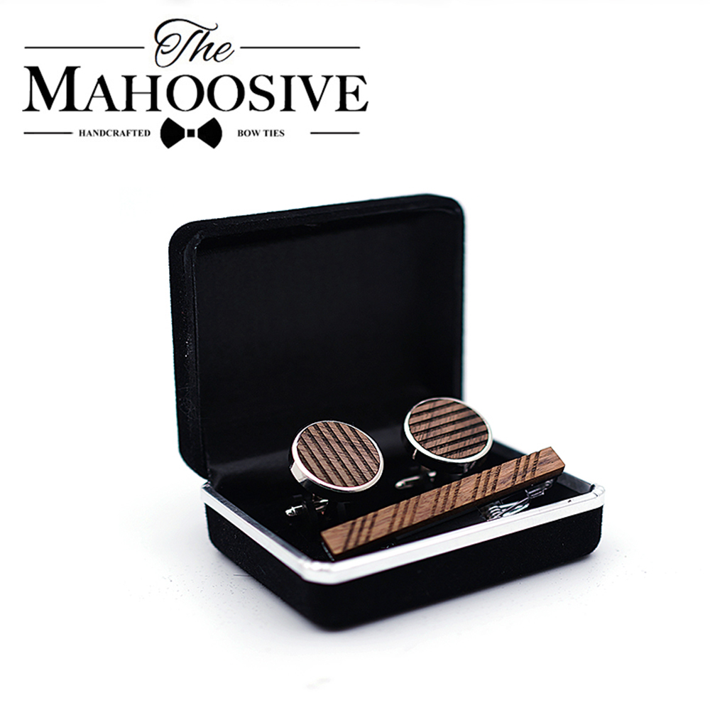 Wysokiej jakości drewniane spi – Tie Bar Set Gift recenzja i cena