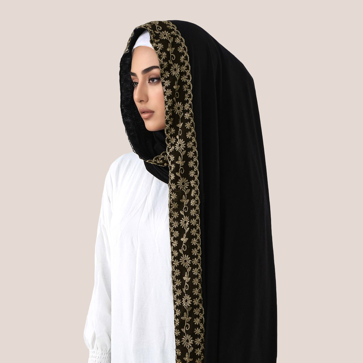 Koronkowy haft, bawełniany dże – Head Wrap Turban recenzja i cena