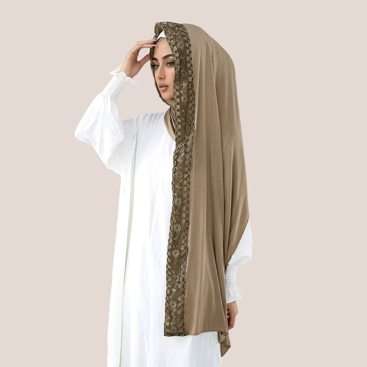 Koronkowy haft, bawełniany dże – Head Wrap Turban recenzja i cena