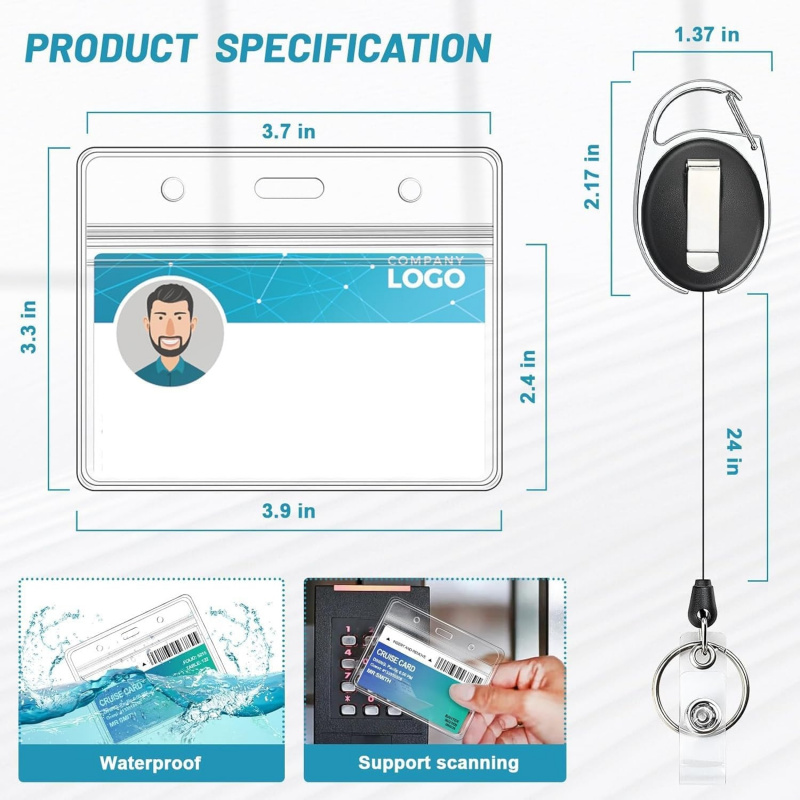 2 sztuki etui na identyfikator – Lanyard Badge Holder recenzja i cena
