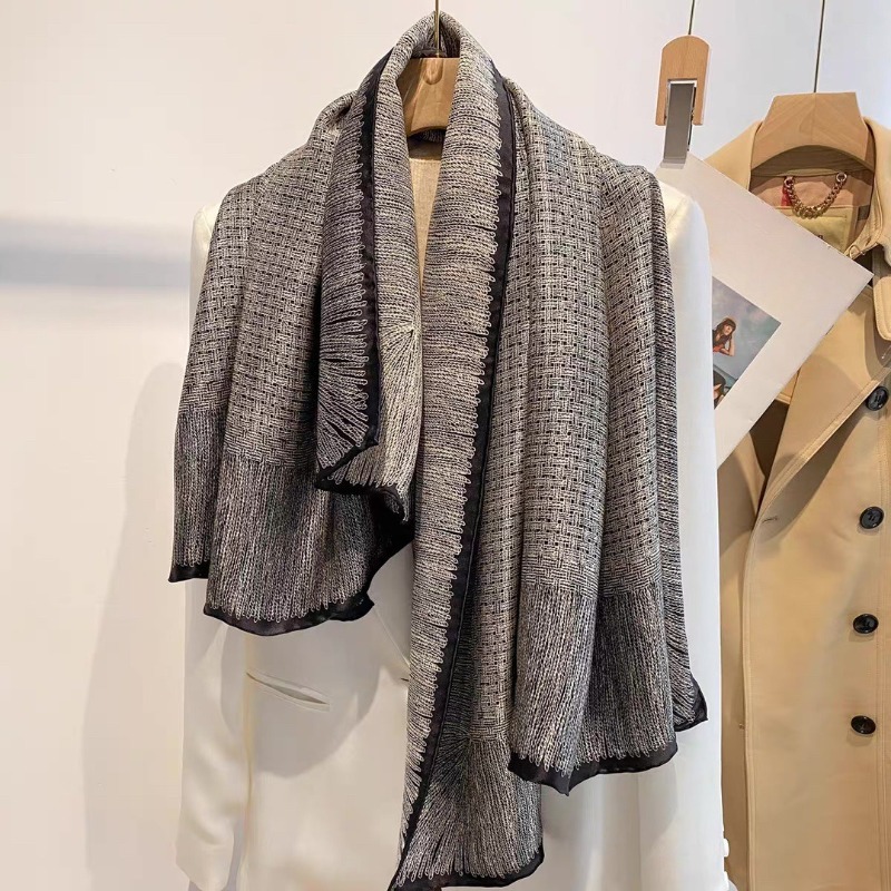 Duży szal z prawdziwego jedwab – Pashmina Wrap Large recenzja i cena
