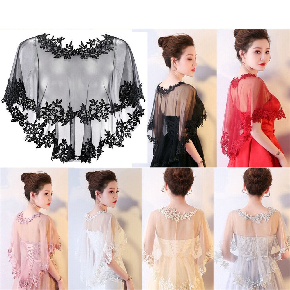 Moda koronkowa z krótkim rękaw – Stole Wedding Shawl recenzja i cena