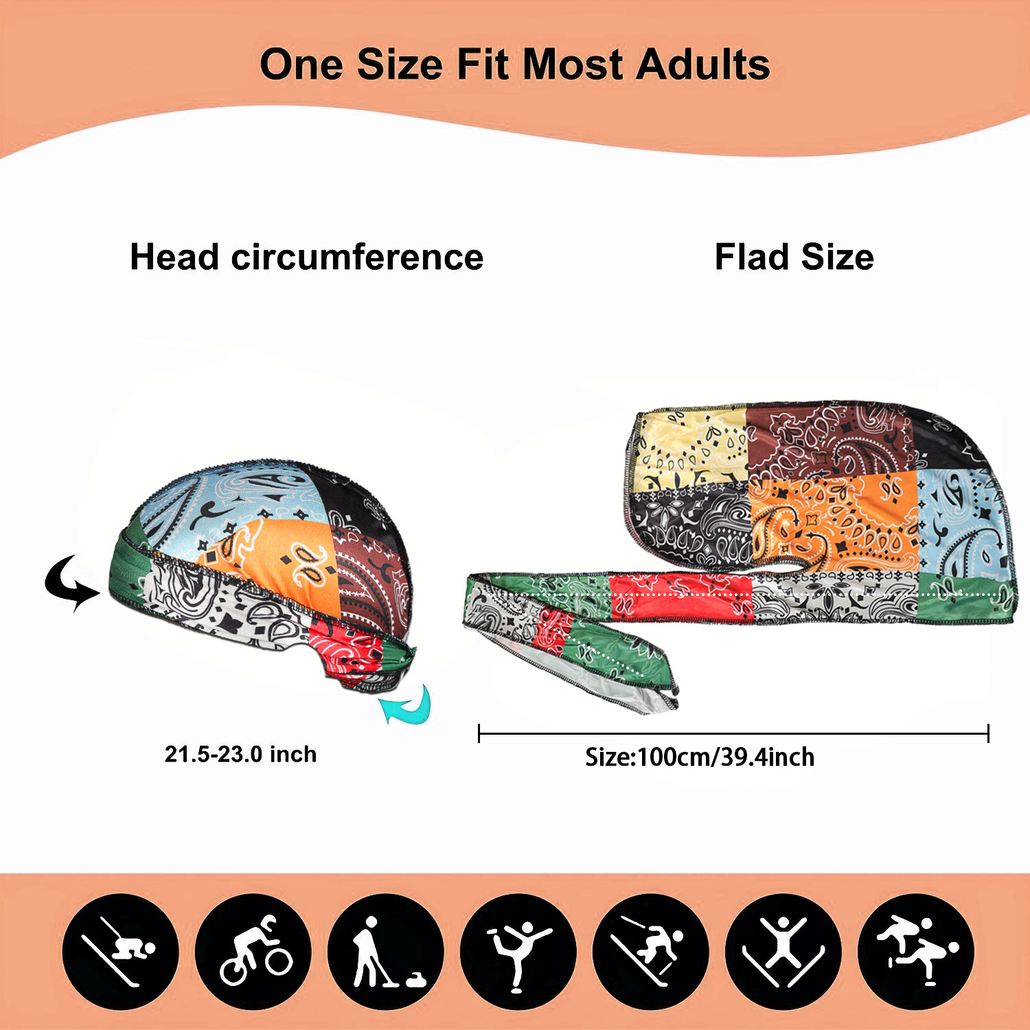 Paisley Printing Silky Durags  – Bandana Doo Rag recenzja i cena