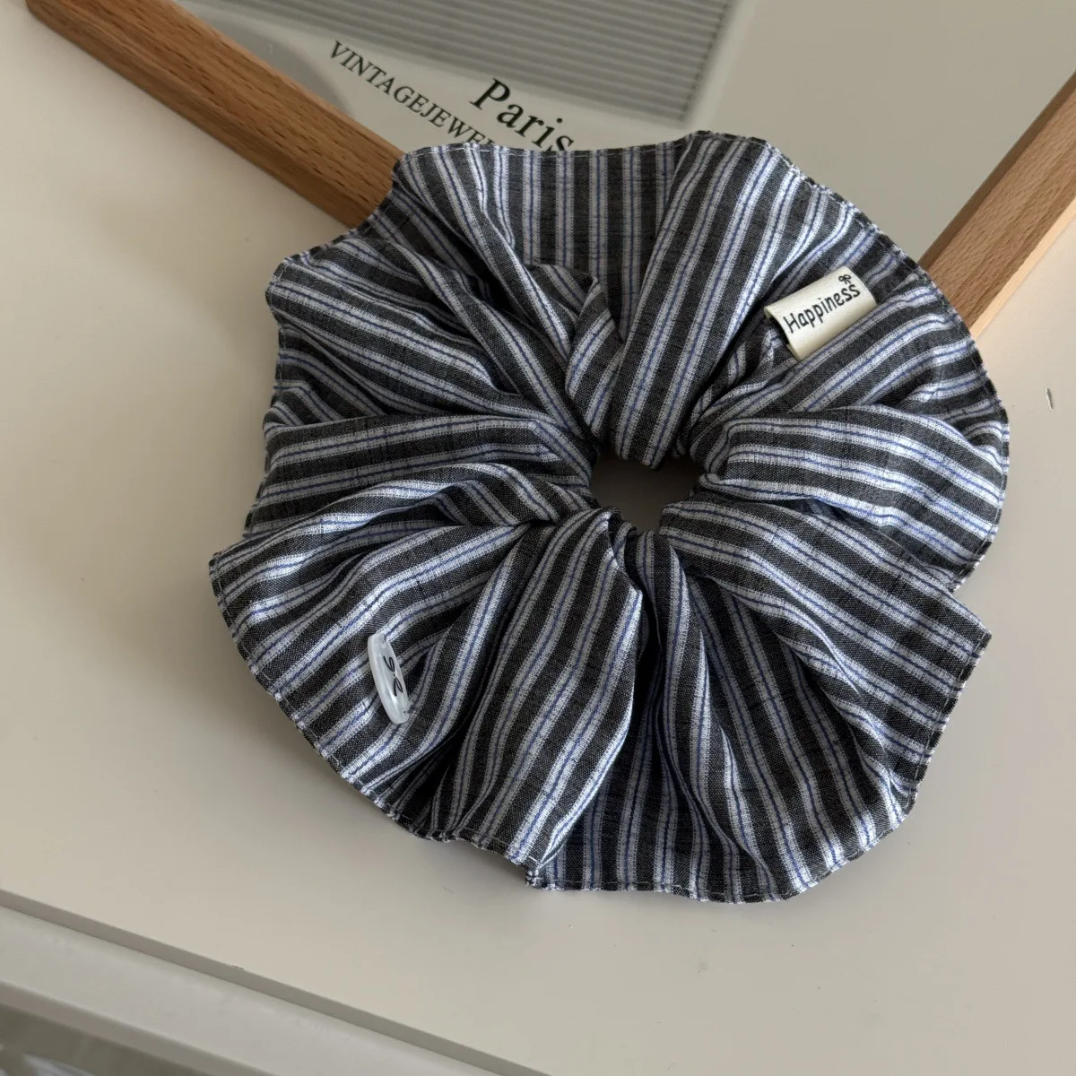 Niebieskie jednolite jedwabne  – Silk Tie Striped recenzja i cena