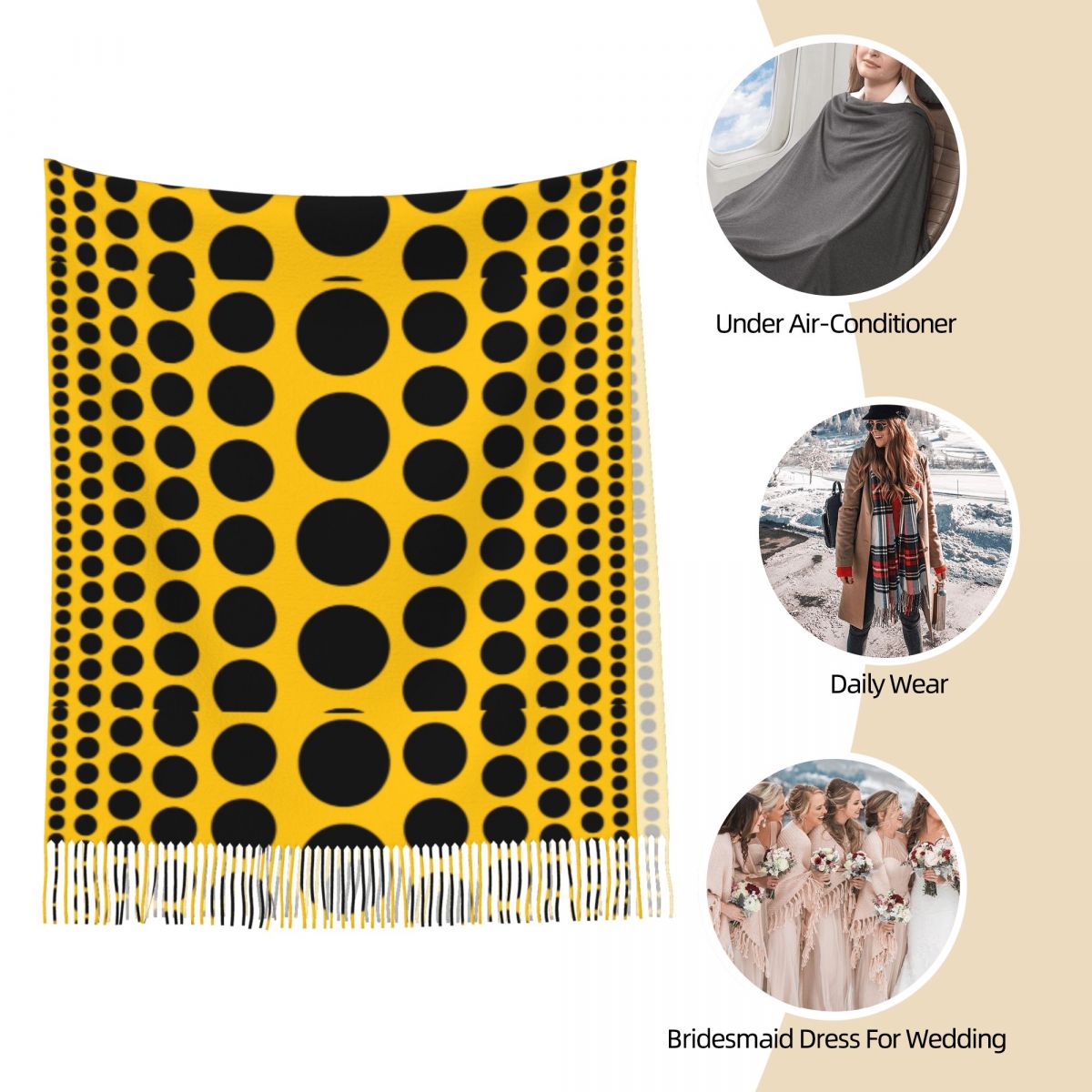 Szalik w kropki dla kobiet Cie – Infinity Scarf Knit recenzja i cena