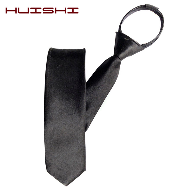 HUISHI męski krawat na zamek b – Skinny Tie Men recenzja i cena