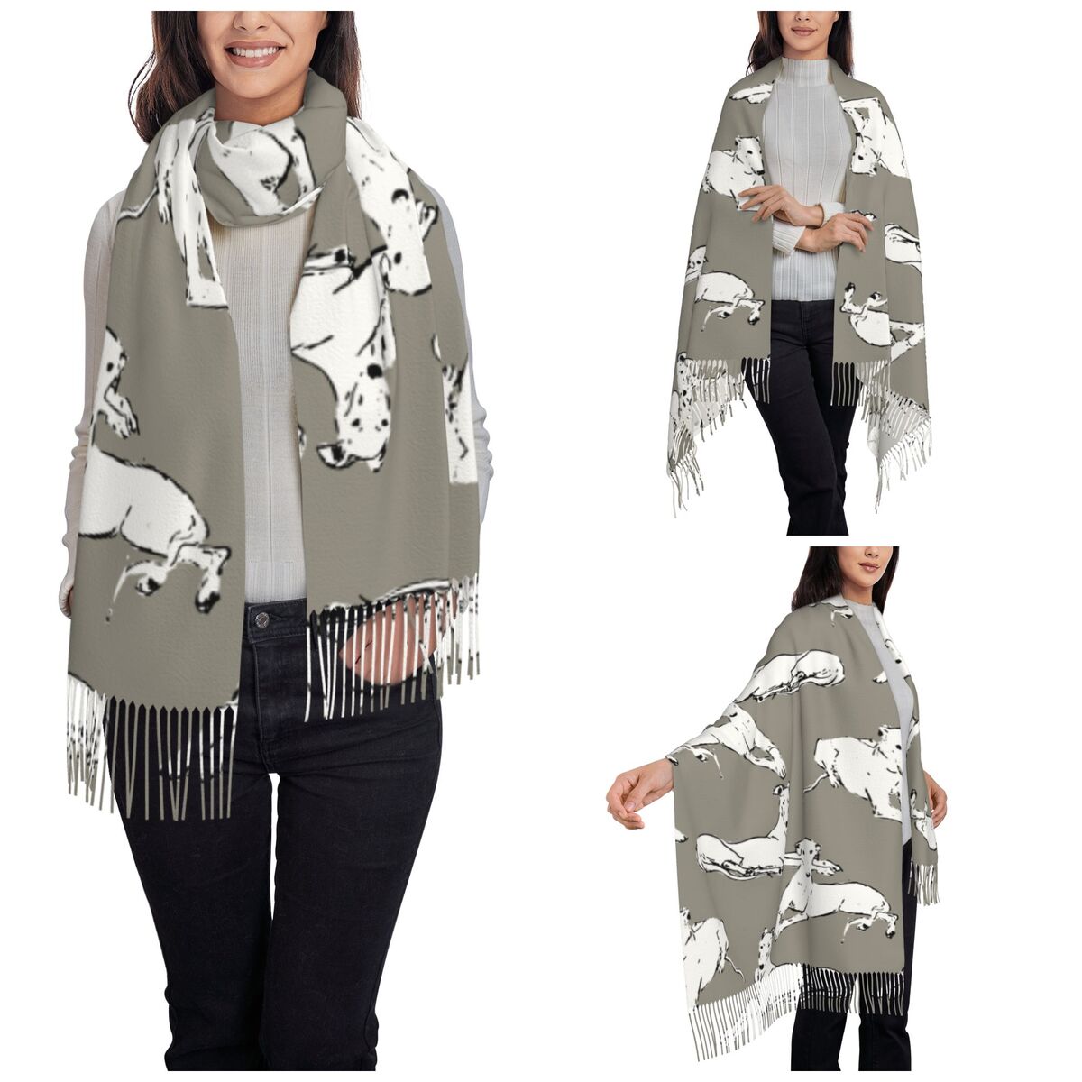 Relaksujący szalik z chartem g – Pashmina Wrap Large recenzja i cena