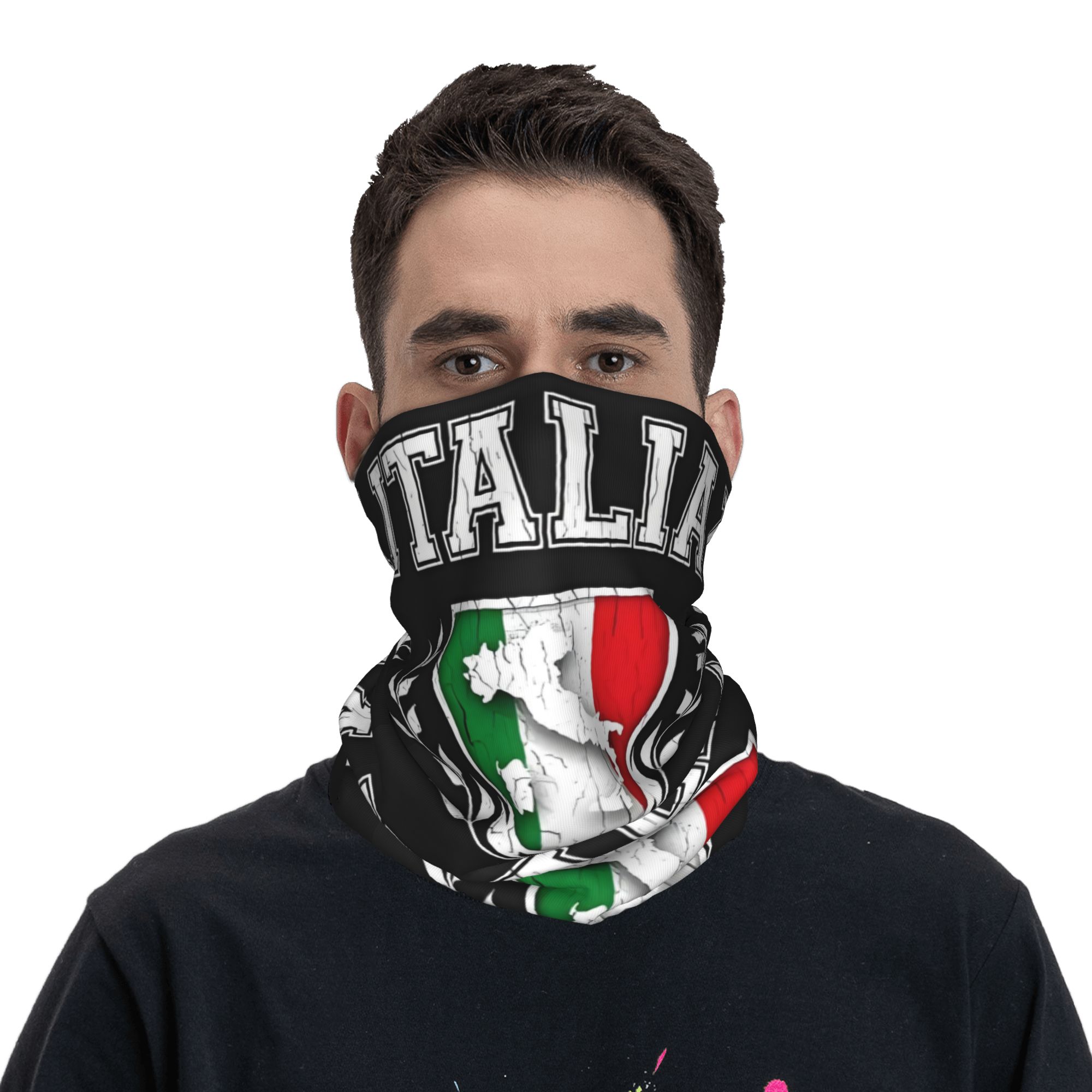 Chusta bandana z flagą Włoch,  – Neck Warmer Tube recenzja i cena