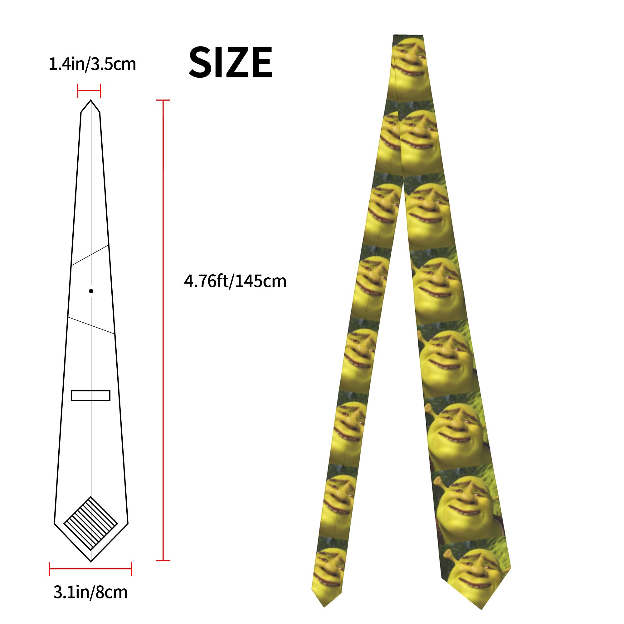 Krawaty męskie Shrek Memy Anim – Skinny Tie Men recenzja i cena