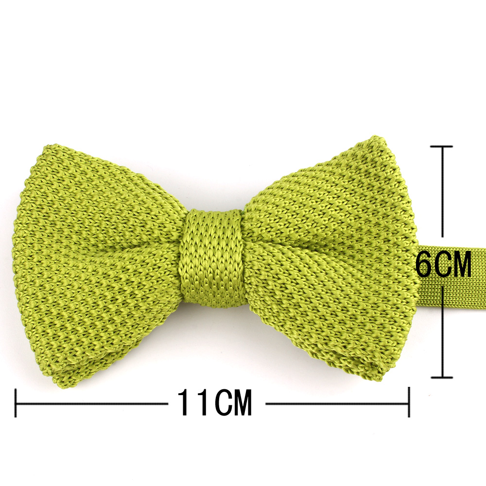 Nowa męska solidna dzianinowa  – Bow Tie Pre Tied recenzja i cena