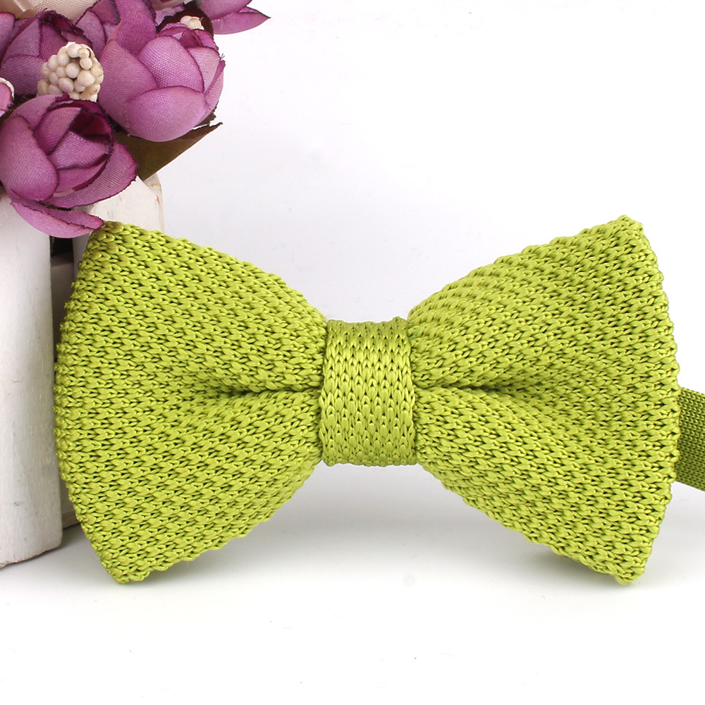 Nowa męska solidna dzianinowa  – Bow Tie Pre Tied recenzja i cena