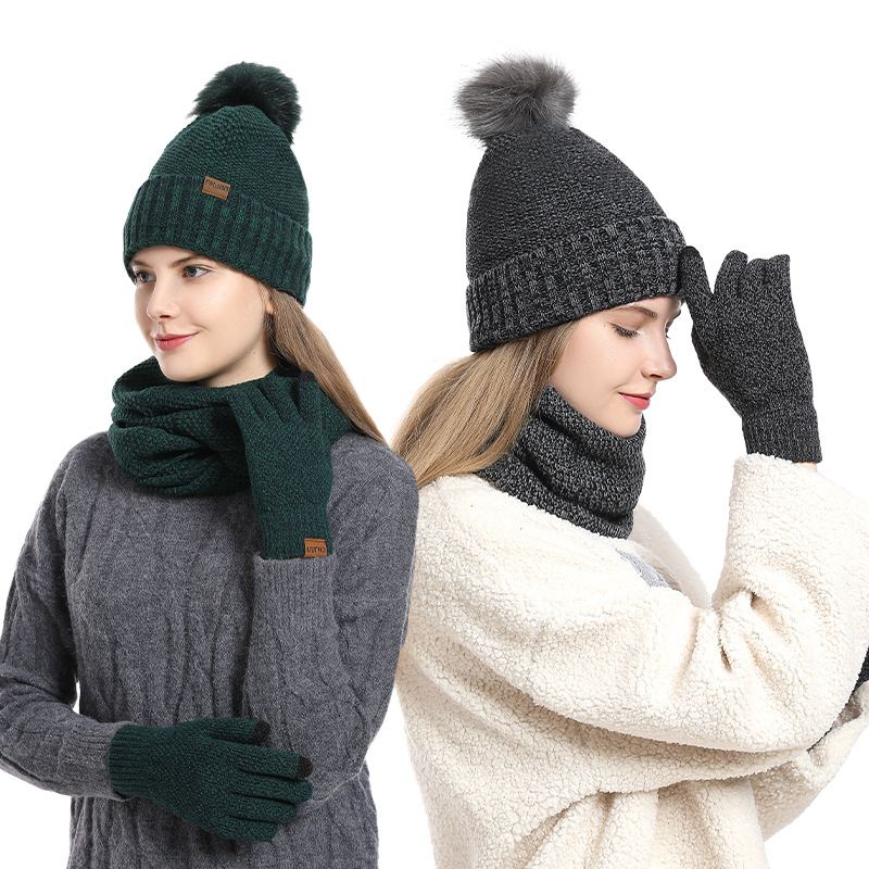 Damski zimowy 3-częściowy komp – Infinity Scarf Knit recenzja i cena