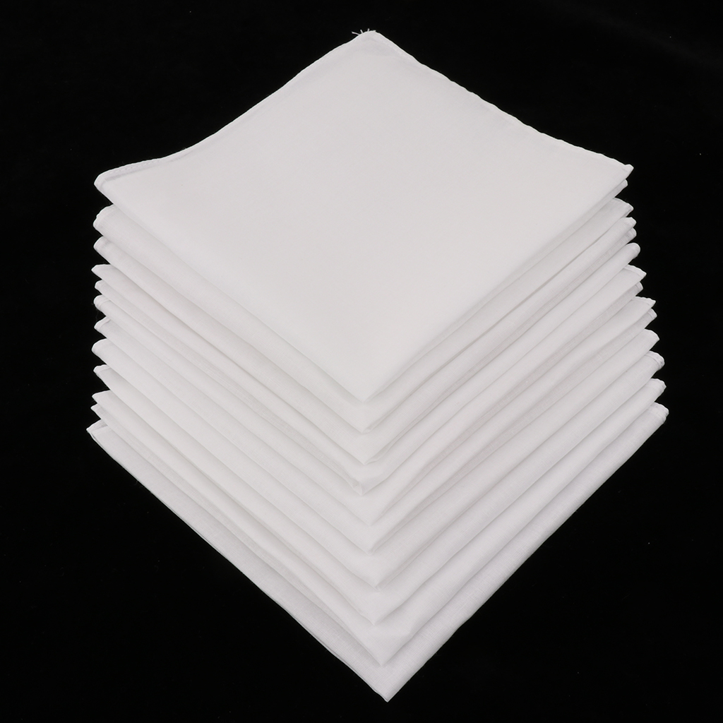 20/40 sztuk zwykły sprawdź kie – Handkerchief Cotton Men recenzja i cena