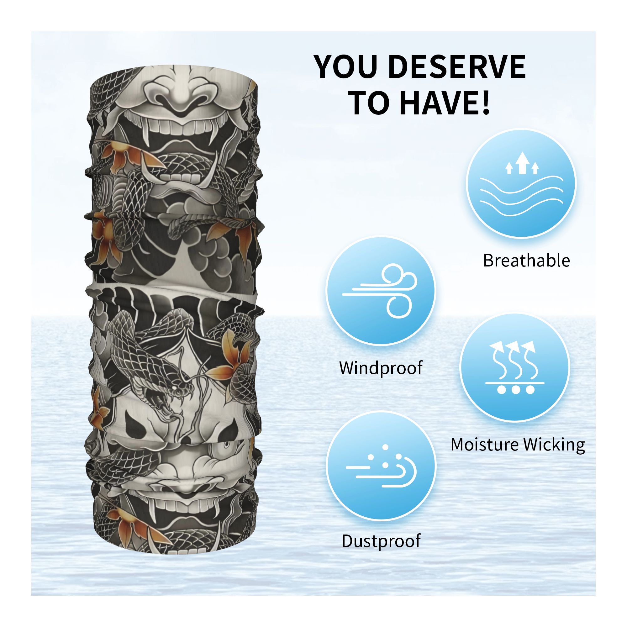 Chusta na szyję typu bandana z – Neck Warmer Tube recenzja i cena