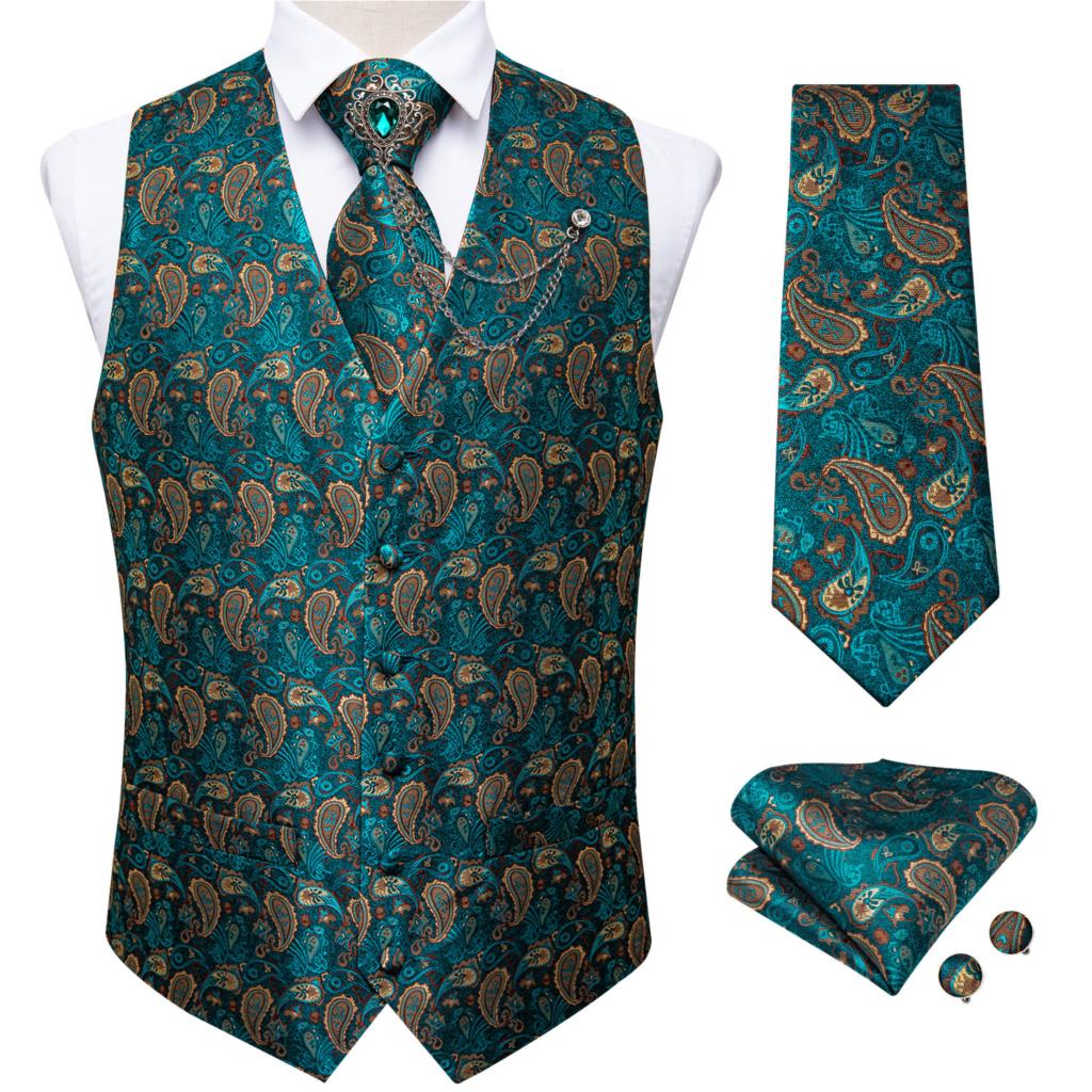 Nowa turkusowo-zielona kamizel – Pocket Square Set recenzja i cena