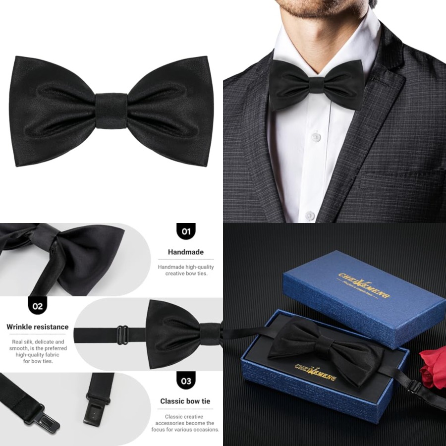 Męska klasyczna mucha z prawdz – Bow Tie Pre Tied recenzja i cena