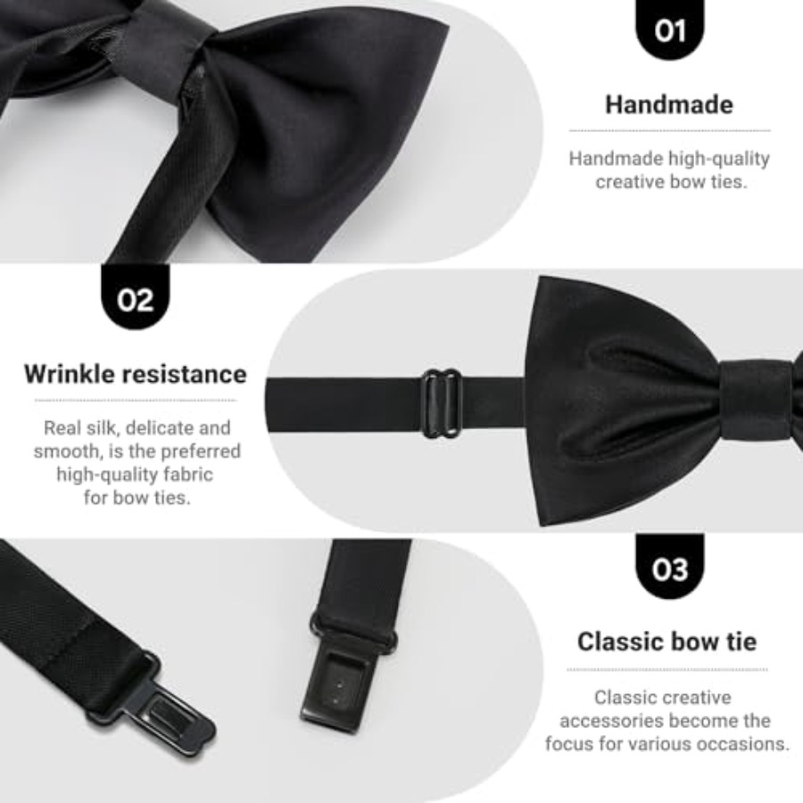 Męska klasyczna mucha z prawdz – Bow Tie Pre Tied recenzja i cena
