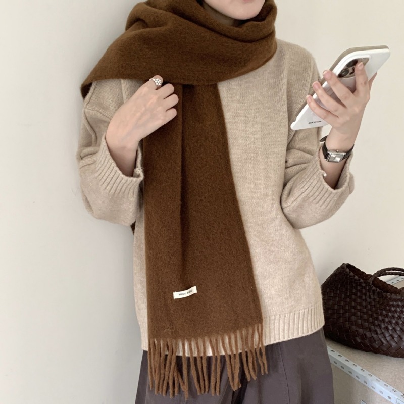 Koreański Styl Elegancki Szal  – Muffler Men Wool recenzja i cena