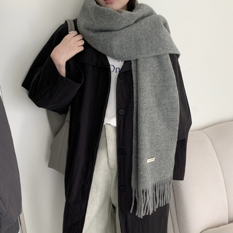 Koreański Styl Elegancki Szal  – Muffler Men Wool recenzja i cena