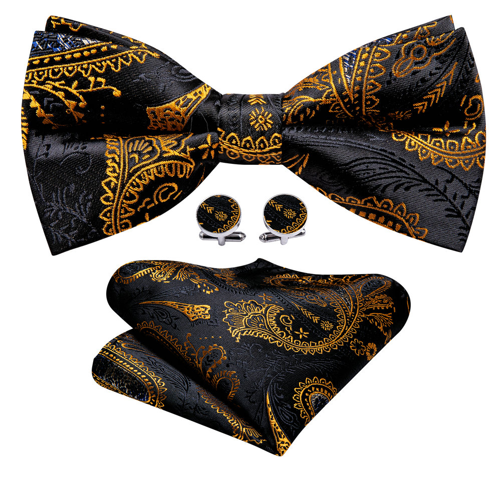 Barry.Wang jedwabna męska musz – Bow Tie Pre Tied recenzja i cena