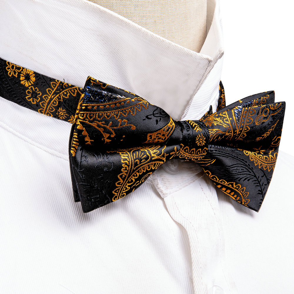 Barry.Wang jedwabna męska musz – Bow Tie Pre Tied recenzja i cena