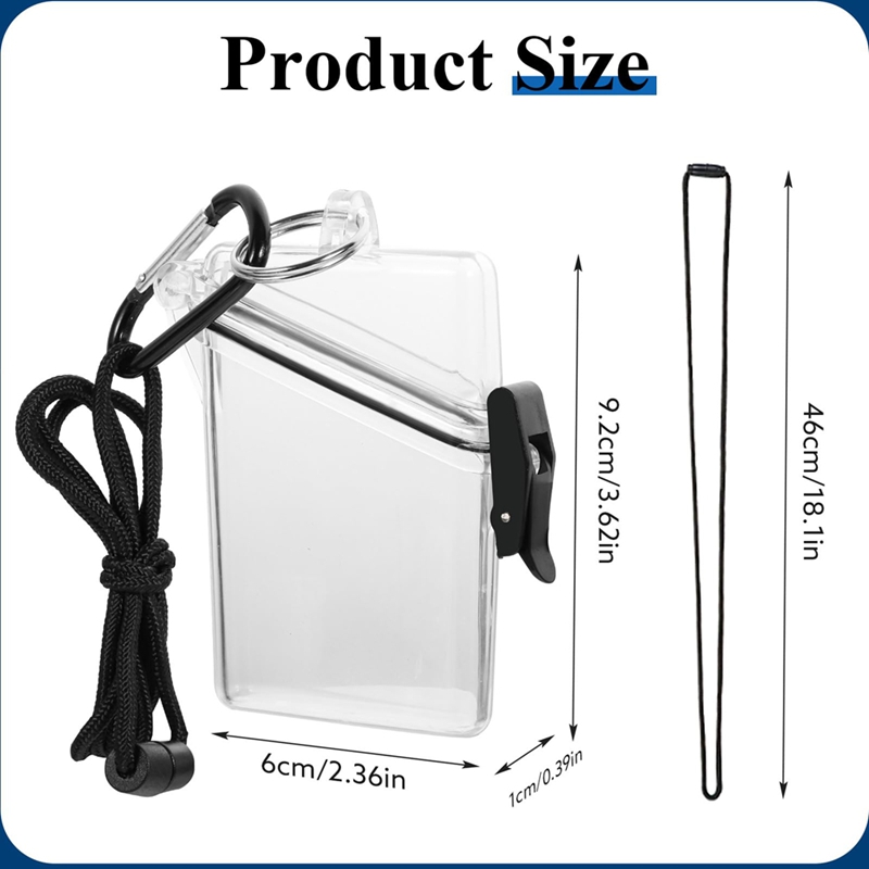5 sztuk Wodoodpornych etui na  – Lanyard Badge Holder recenzja i cena