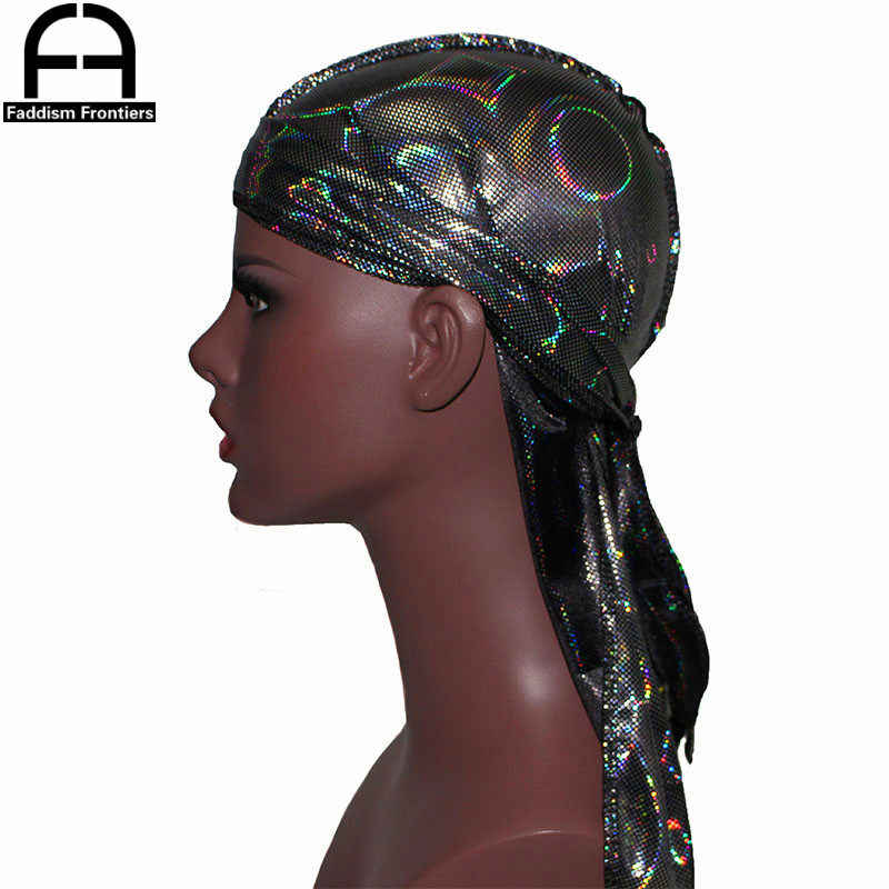 Nowe męskie kolorowe świecące  – Bandana Doo Rag recenzja i cena